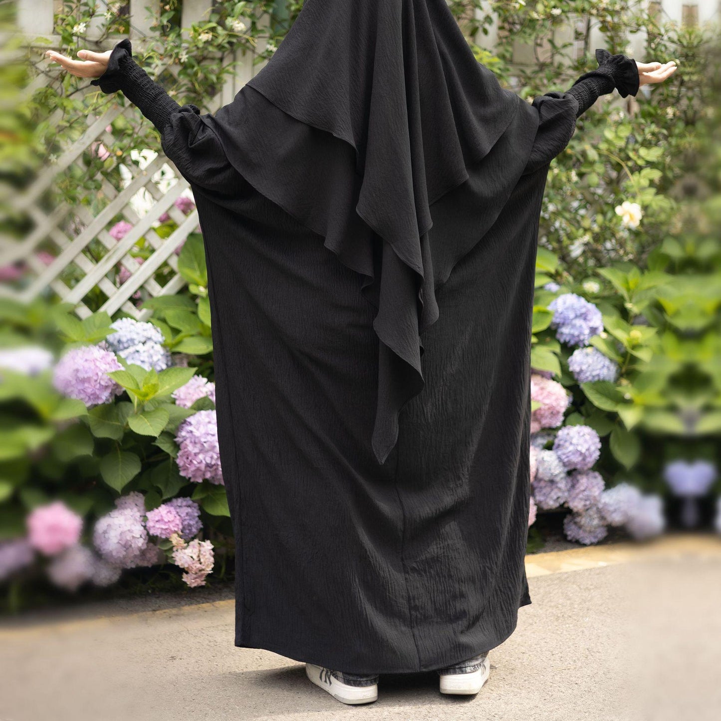 HASASERIES HS1004 Ensemble 2 pièces Abaya + Hijab