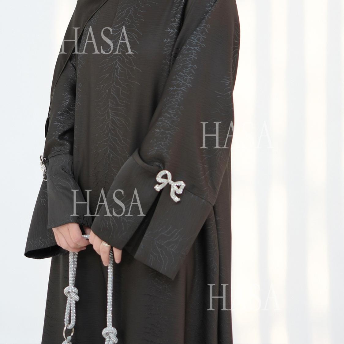 HS5867 Bow-knot Cuff Long Skirt | Elegant and Radiant