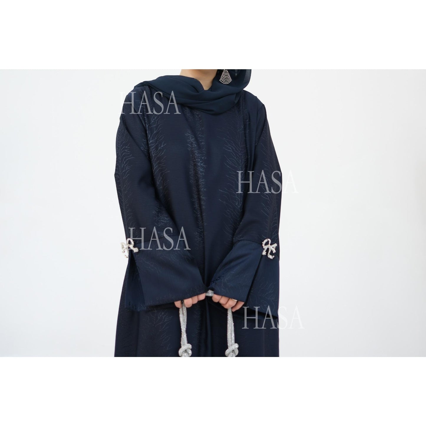 HS5867 Bow-knot Cuff Long Skirt | Elegant and Radiant