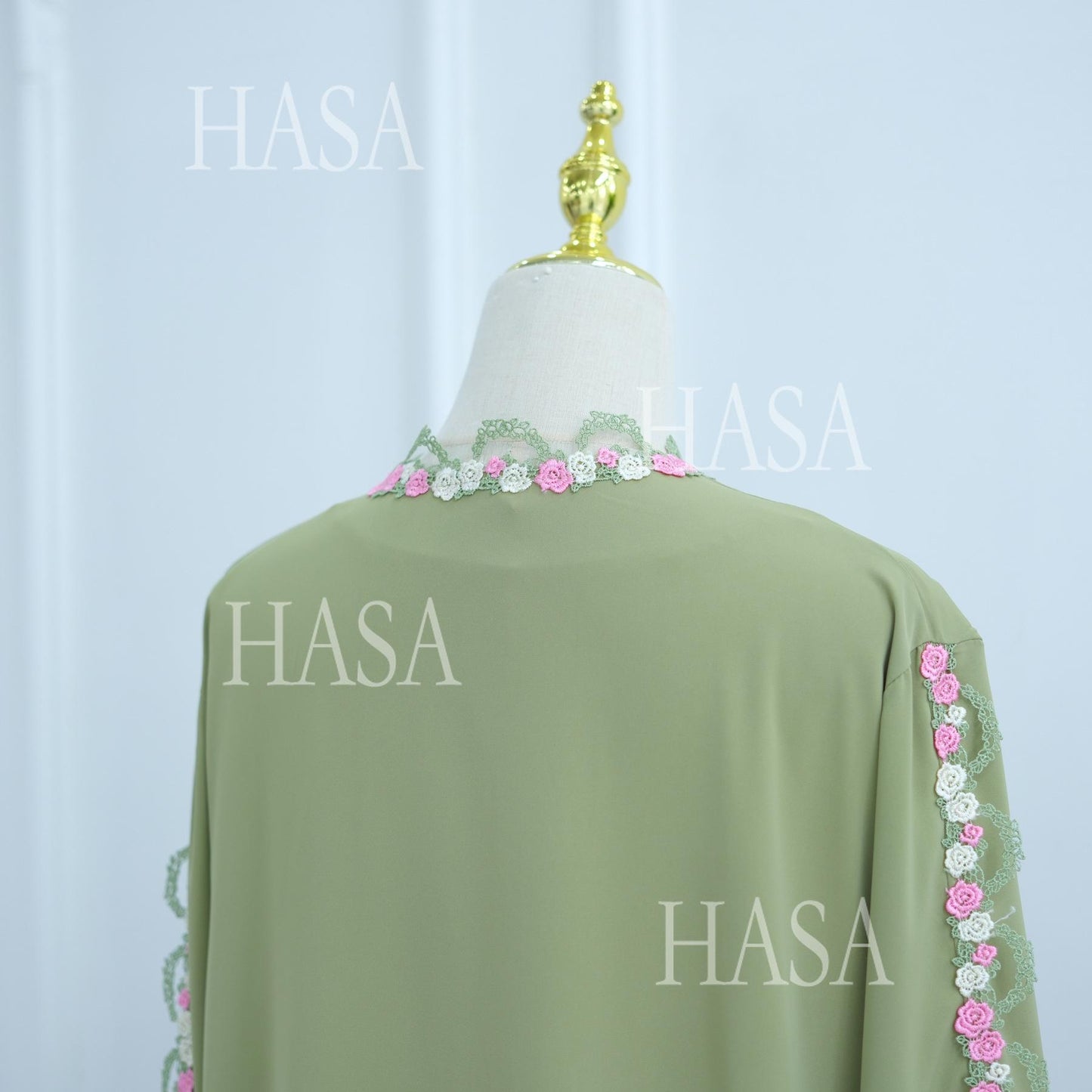 HS6560 Simple Floral Embroidery Cardigan