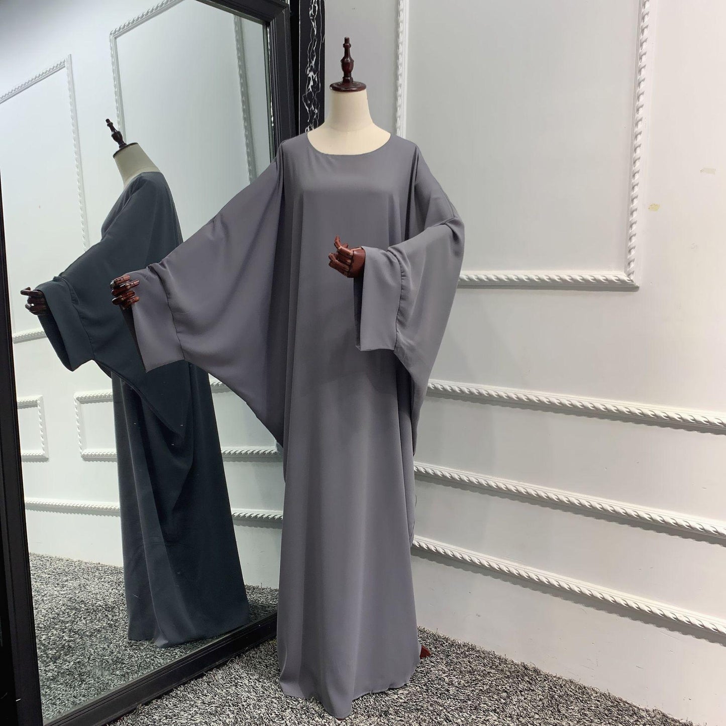 HASASERIES HS0726 Ensemble 2 pièces ROBE Hijab + Abaya