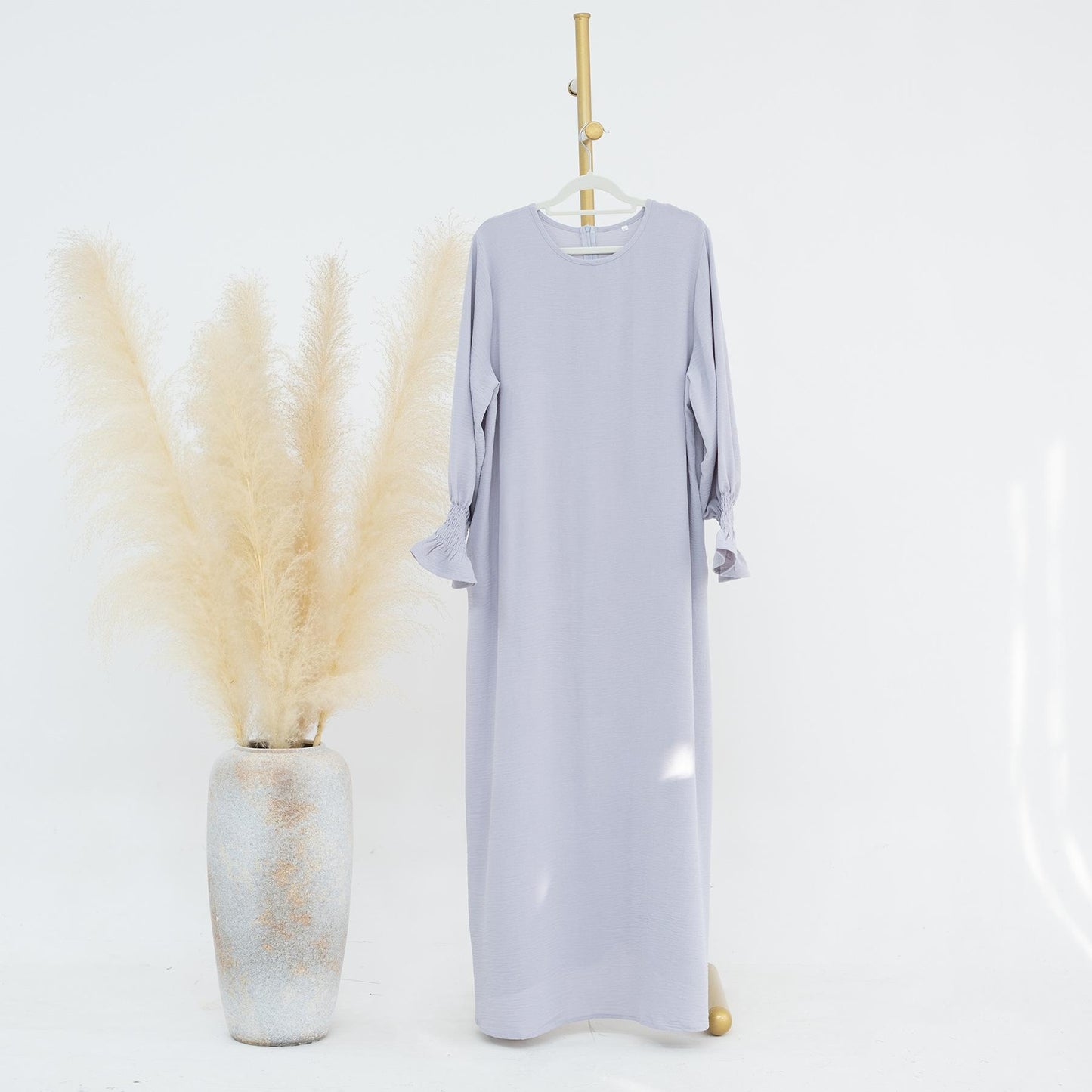 HASASERIES HS0704 Solid Large Women's Dress