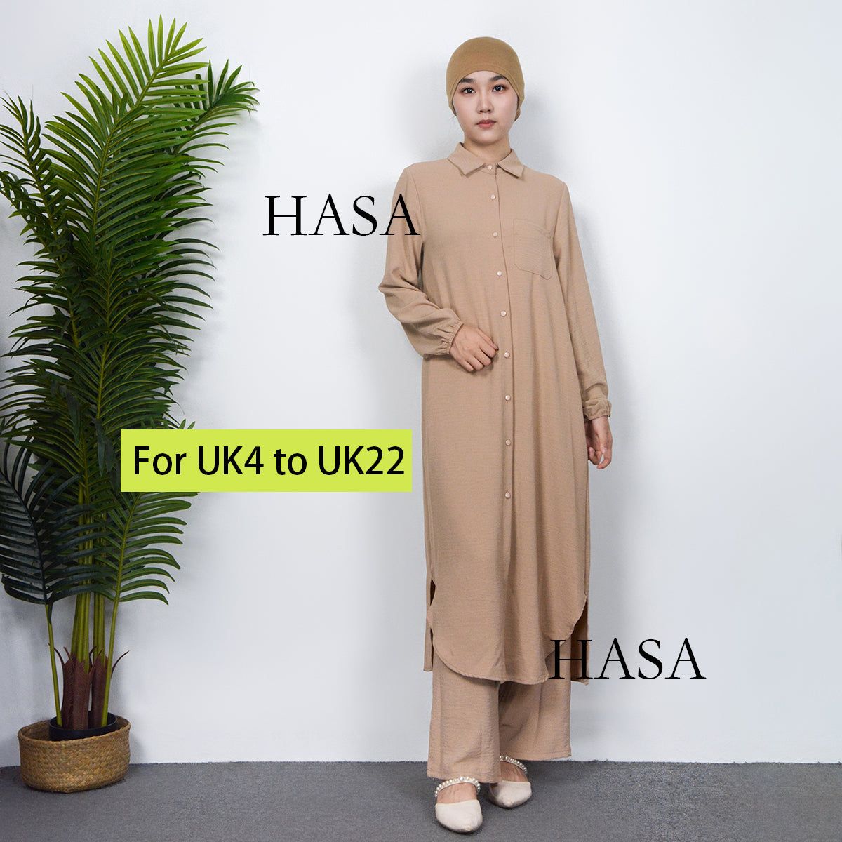 HS0628 HASA SERIES 2023 summer Muslim women's two-piece suit