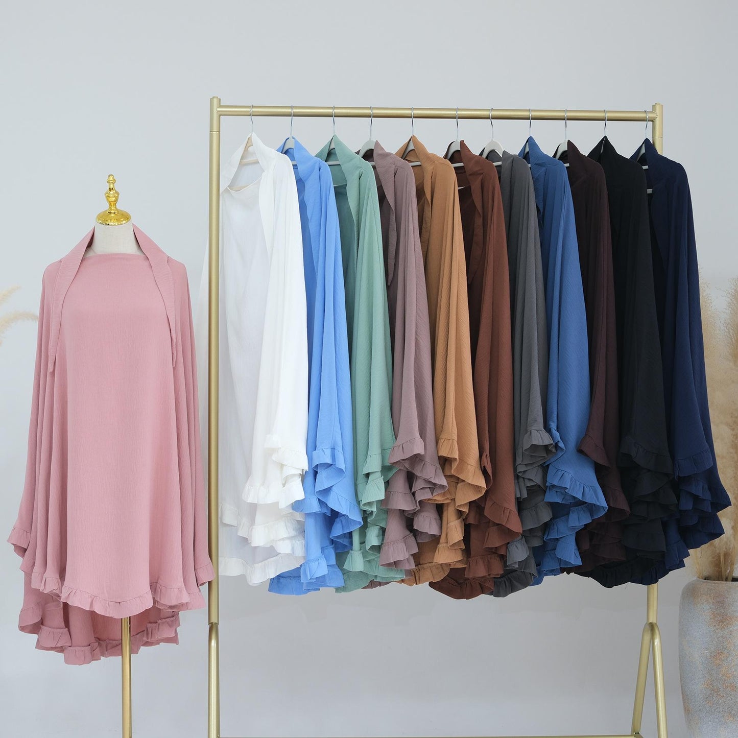HASASERIES HS0993 Solid Color Headscarf