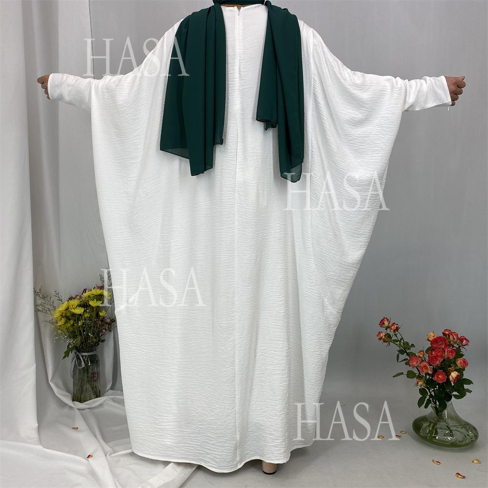 HS6586 Loose Turkish Pleated Dress, Fashionable Long Design