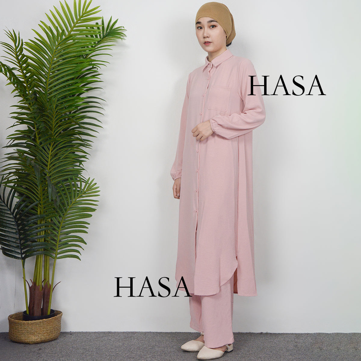 HS0628 HASA SERIES 2023 summer Muslim women's two-piece suit