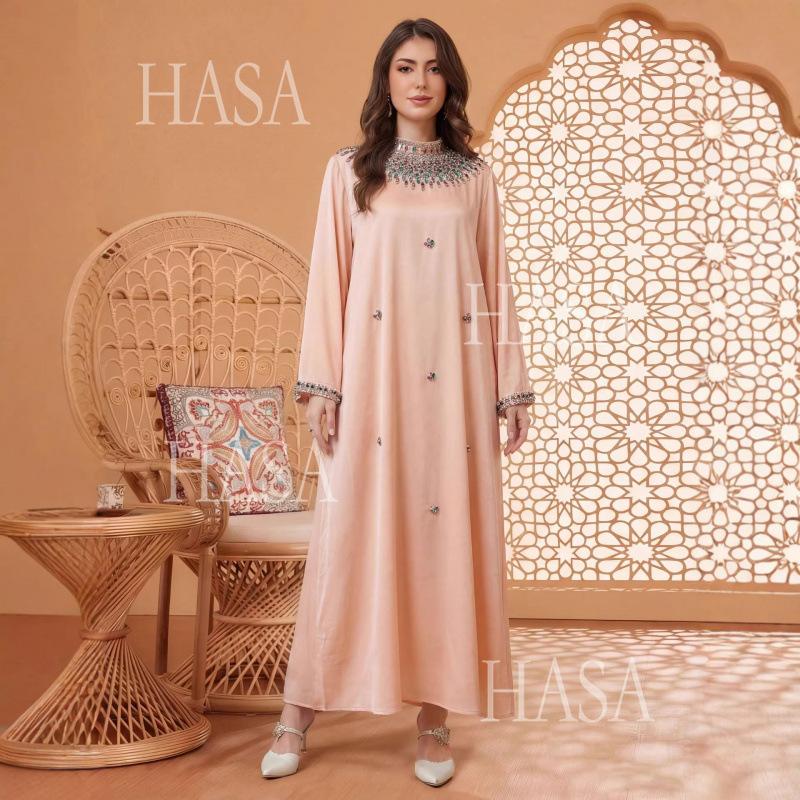 HASA HS6759 Premium Flowing Kaftan Style Dress