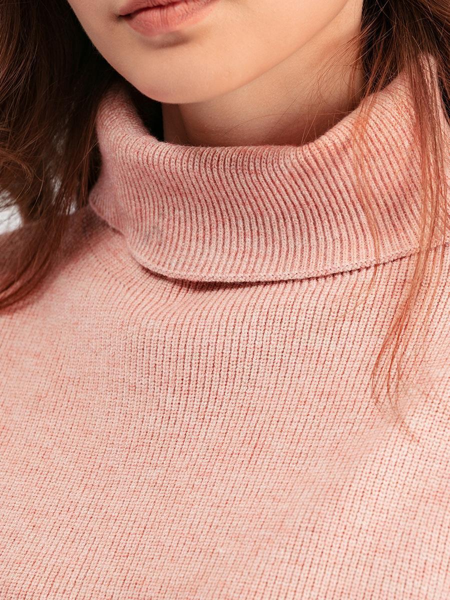 HS0553 Two-Piece Set High-Neck Sweater and Casual Wide-Leg Trousers