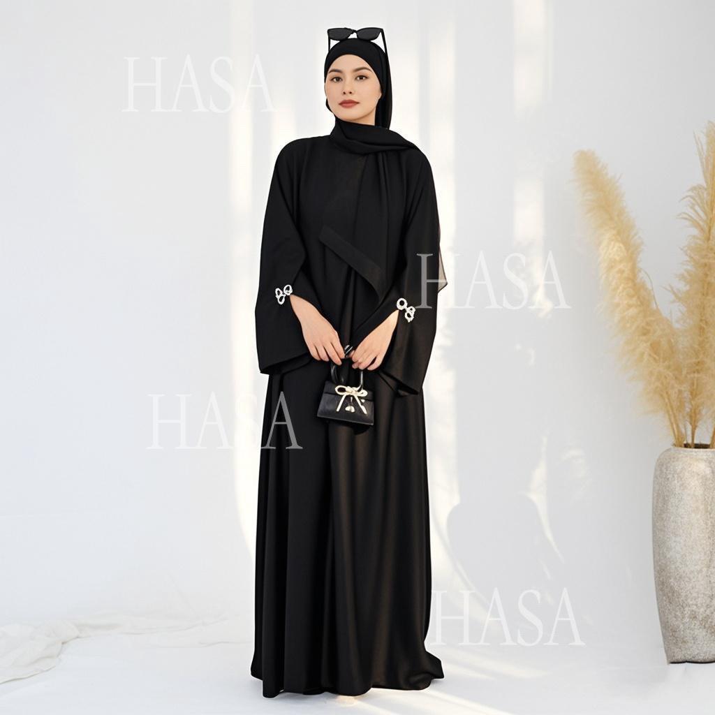 HS5867 Bow-knot Cuff Long Skirt | Elegant and Radiant
