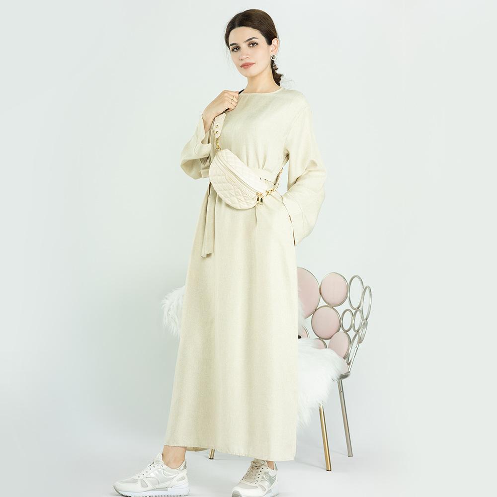 Robe de chambre décontractée de couleur unie HASASERIES HS0711