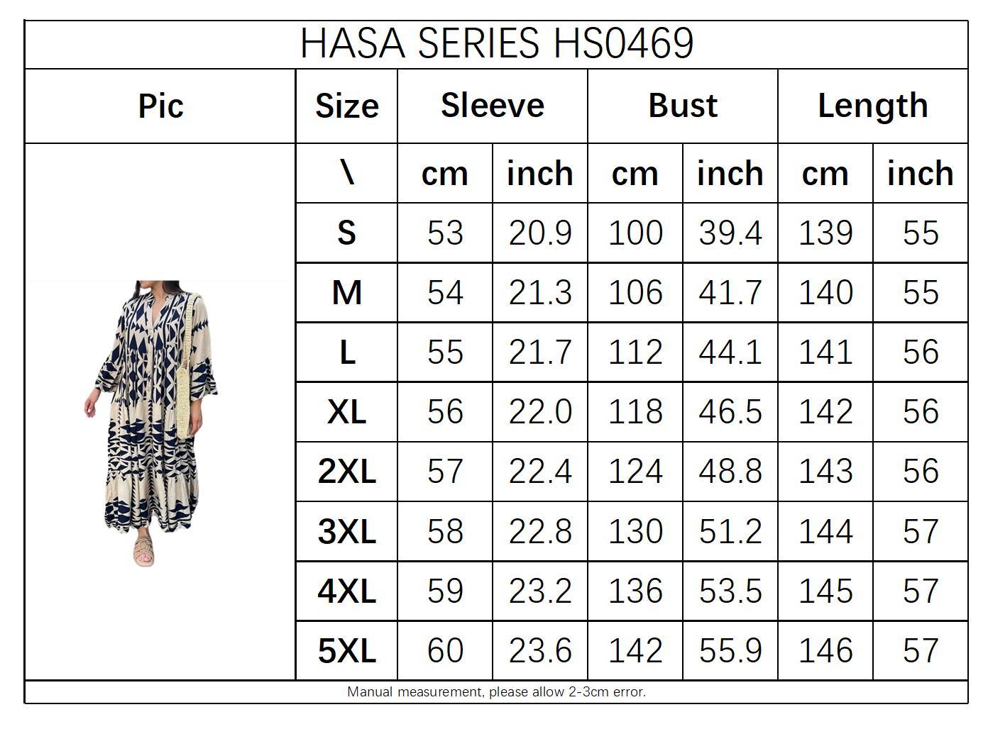 HS0469 Ladies Elegant Printed Shirt Skirt Bohemian Dress
