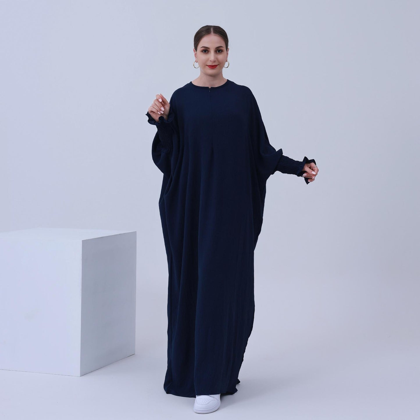 Robe chauve-souris unie HASASERIES HS1003