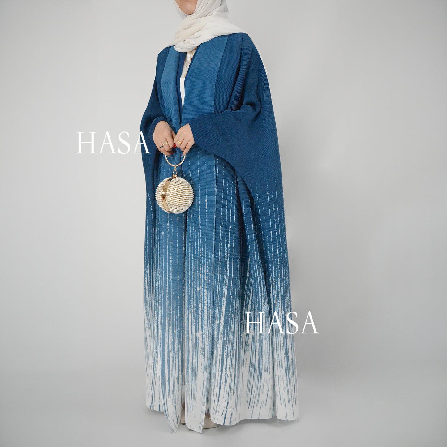 HASA HS1245 Robe ample à la mode avec détails patchwork plissés