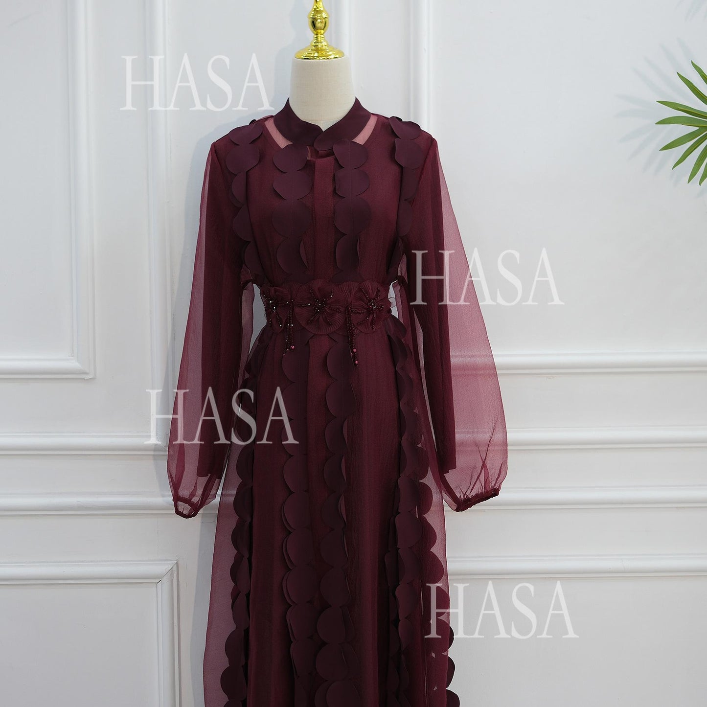 HASA HS6805 Premium Modest Abaya Set with Chic Details