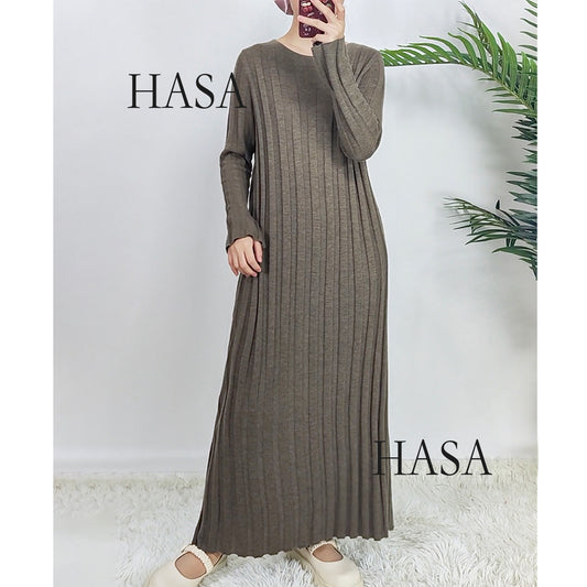 HS0112 Knitted fabric knitted dress autumn and winter