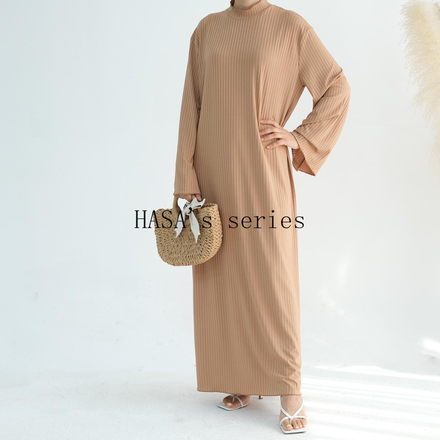 HS5509 Beautiful Stand Collar Dress Robe - Lightweight multi-color design, comfortable and stylish party  wear red dress thick  thigh 2  part bow  outfits