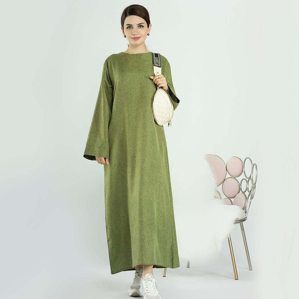 Robe de chambre décontractée de couleur unie HASASERIES HS0711