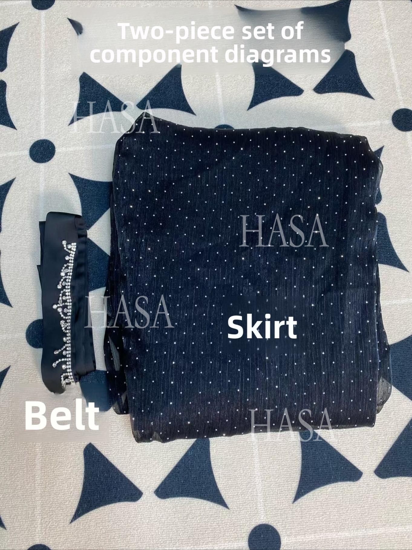 HASA's Series HS6573 Abaya Elegant Cape-style Long Dress