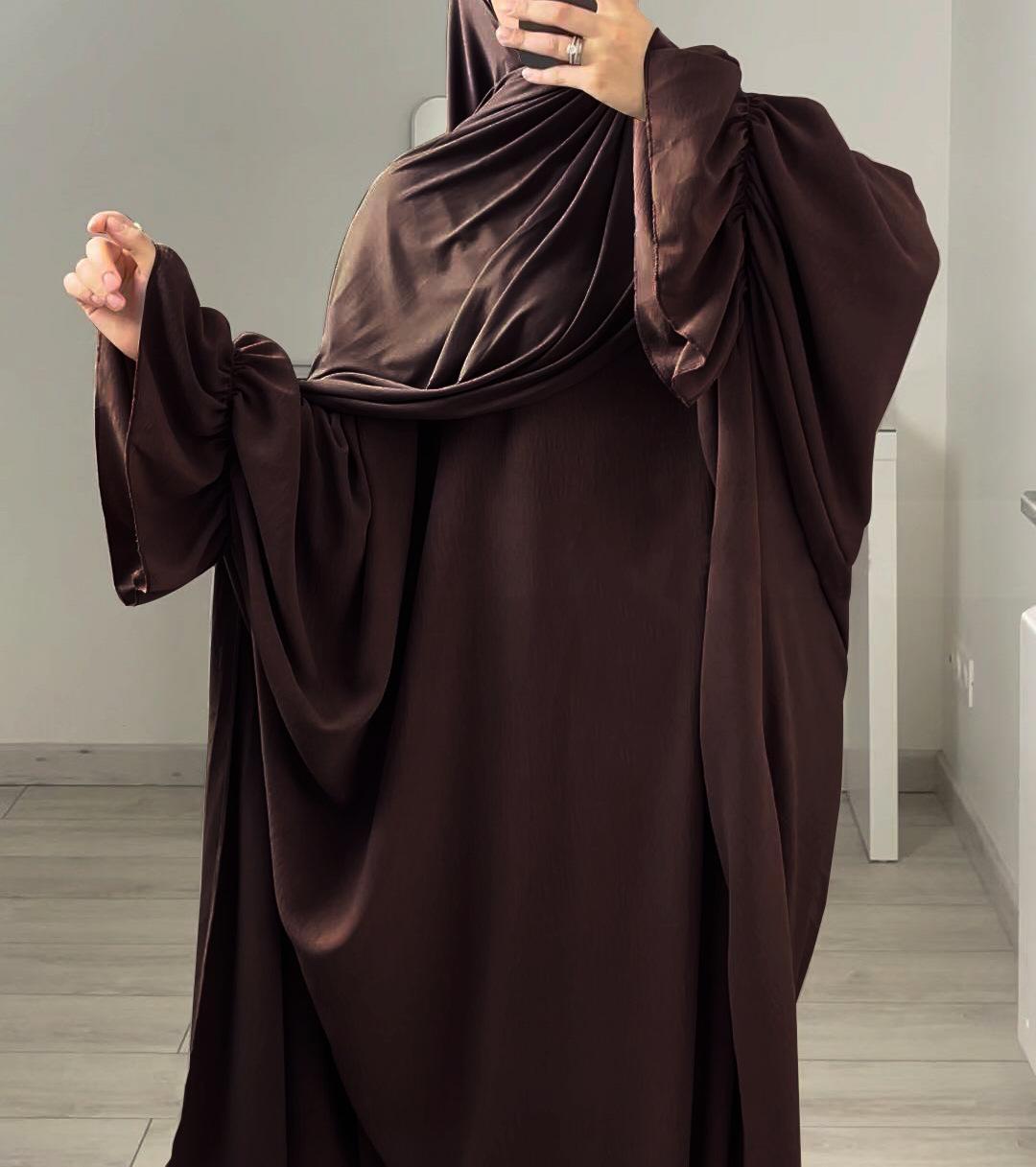 HASASERIES HS0996 1pcs Solid Color Abaya Dress