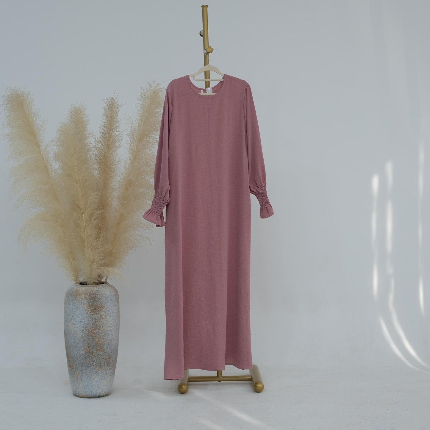 HASASERIES HS0704 Solid Large Women's Dress