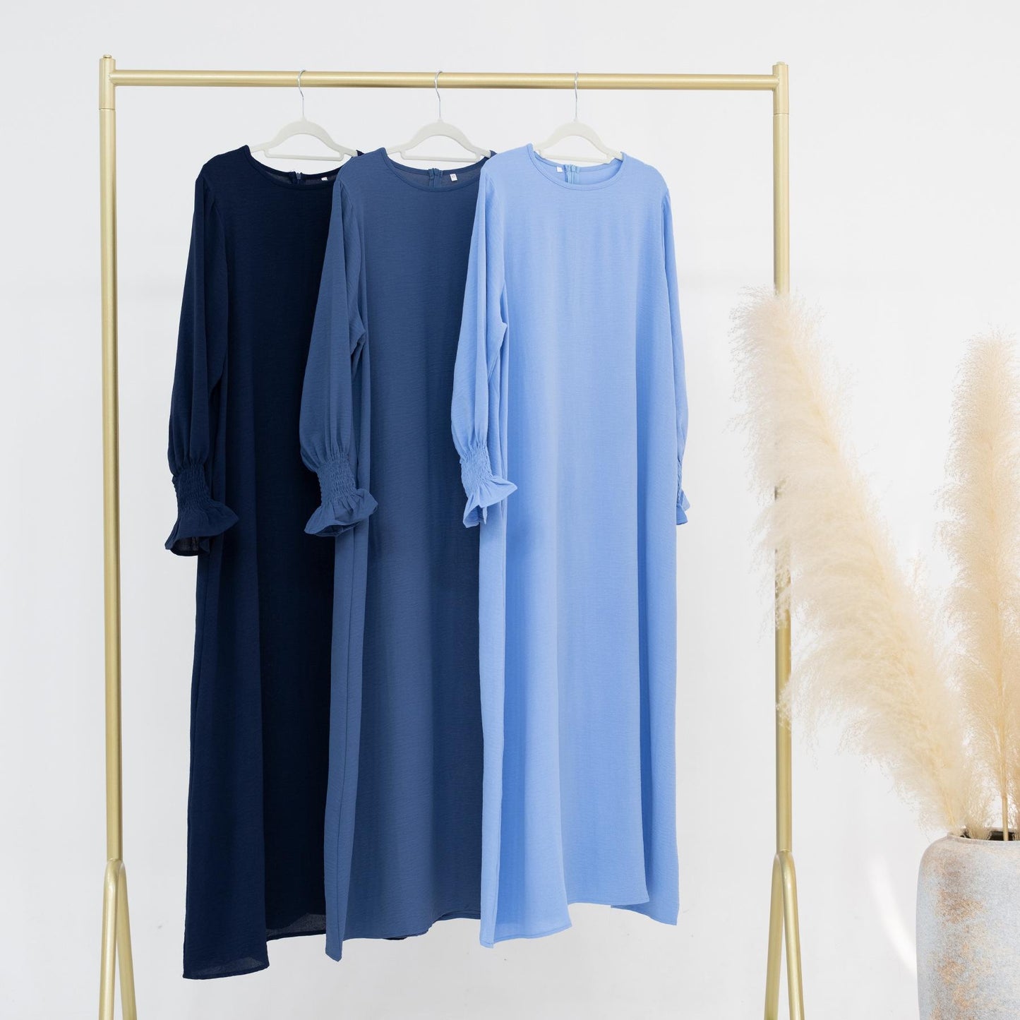 HASASERIES HS0704 Solid Large Women's Dress