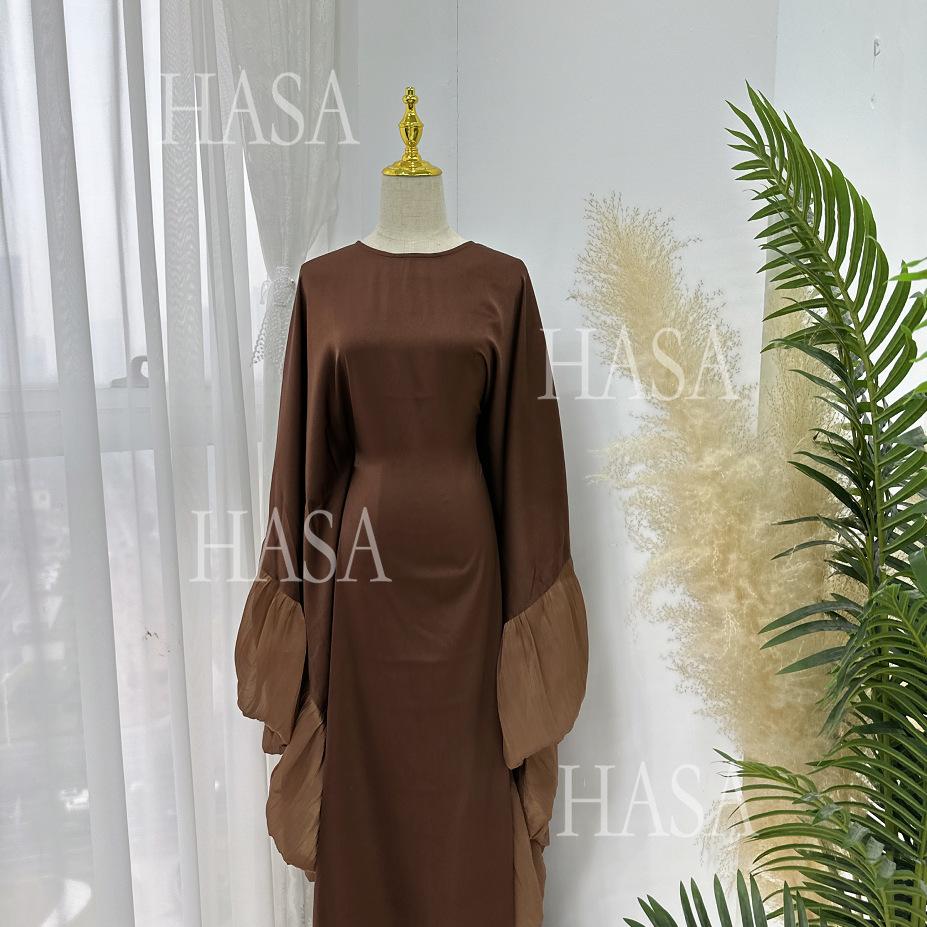 HS6473 Elegant and Graceful Heavy Stitching Lace Sleeve Robe