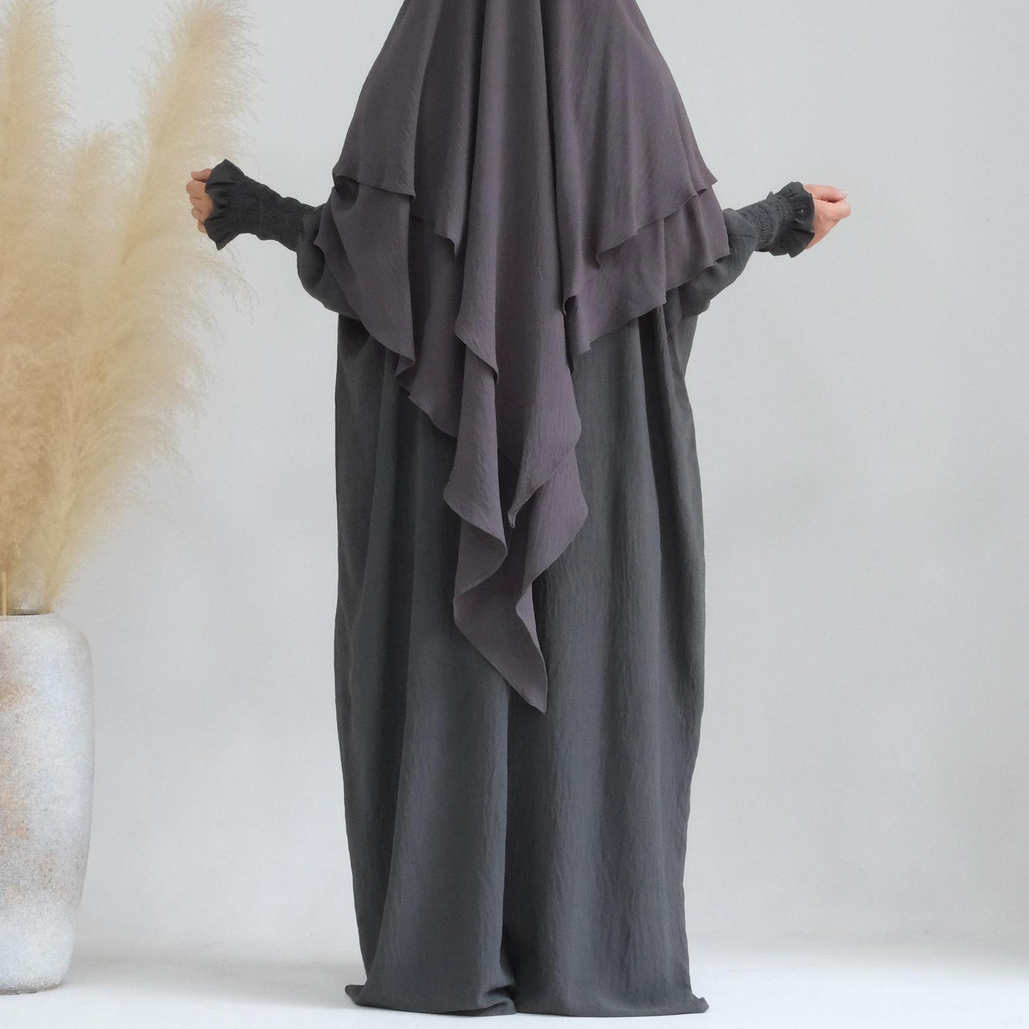 HASASERIES HS1004 Ensemble 2 pièces Abaya + Hijab