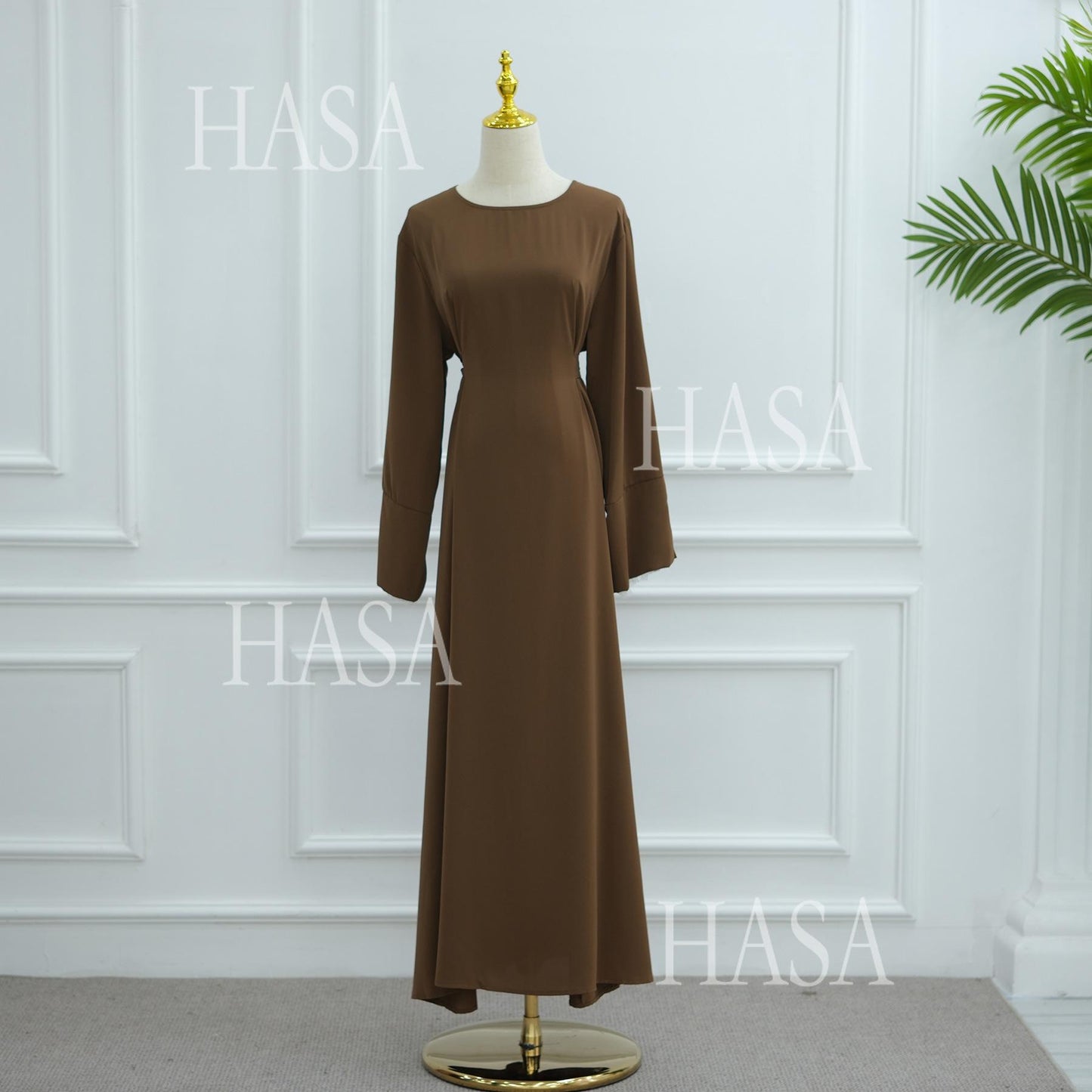 HASA's series HS6507 Simple style spliced lace robe dress (headscarf not included)