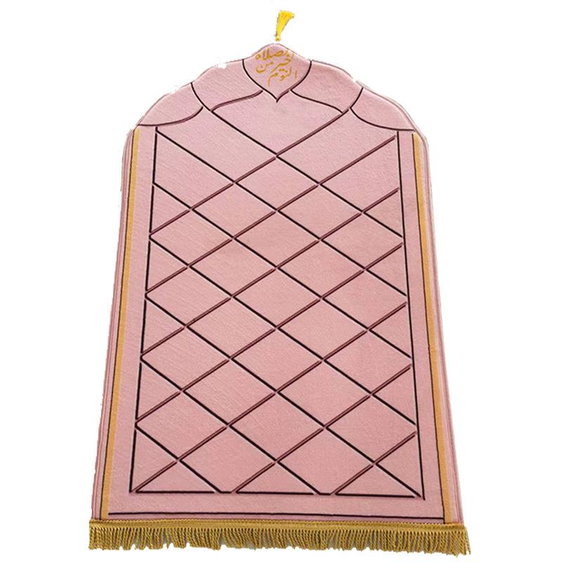 Tapis de prière en flanelle imprimée HASASERIES HS1155