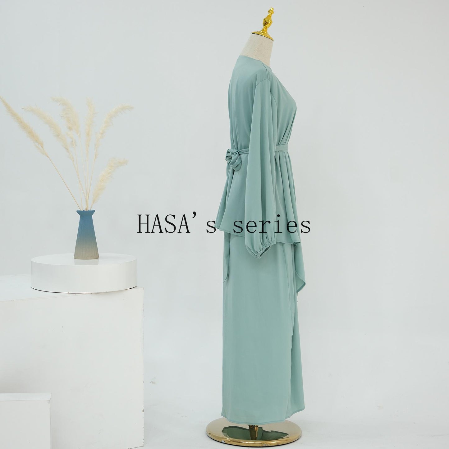 HS4845 Simple, Solid-color, Loose-fitting Two-piece Set, A Comfortable and Coordinated Outfit.