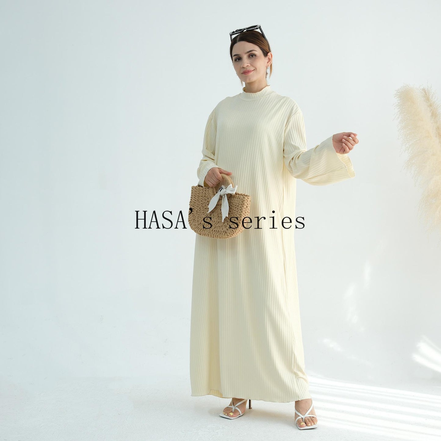 HS5509 Beautiful Stand Collar Dress Robe - Lightweight multi-color design, comfortable and stylish party  wear red dress thick  thigh 2  part bow  outfits