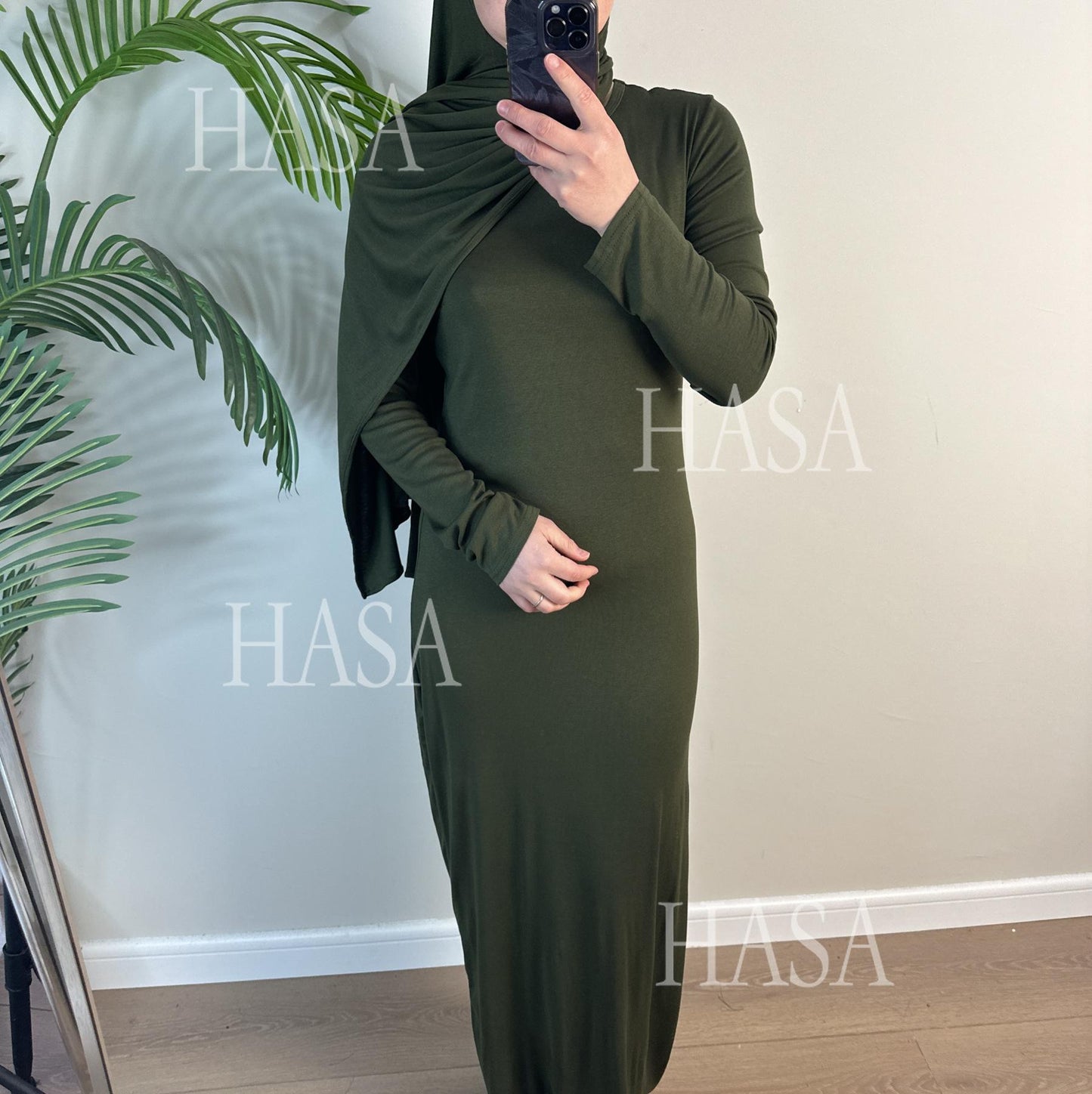 HS6554 Plain Modal Cotton Scarf with Lightweight Comfort
