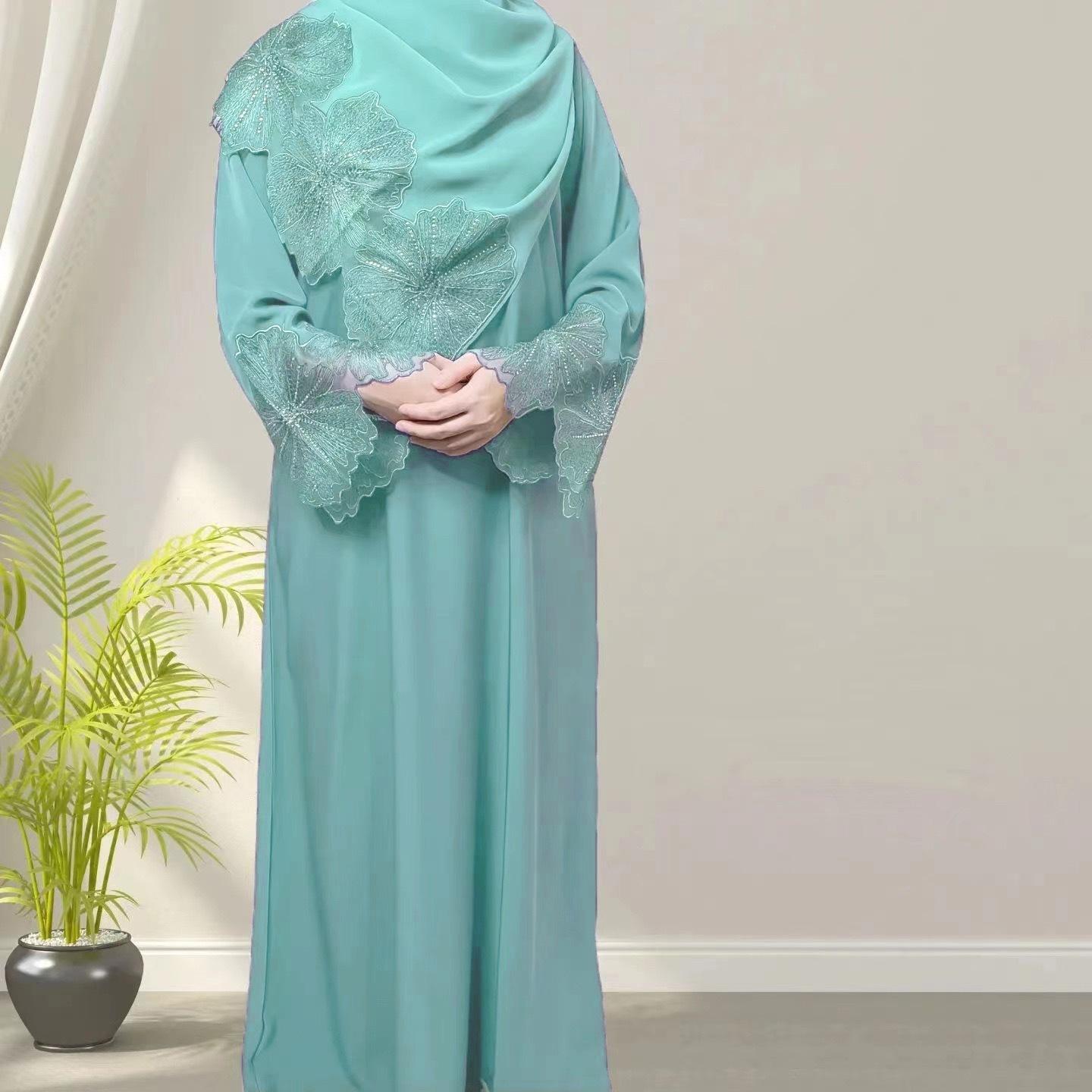 HASASERIES HS1029 2pcs Set Abaya+Hijab