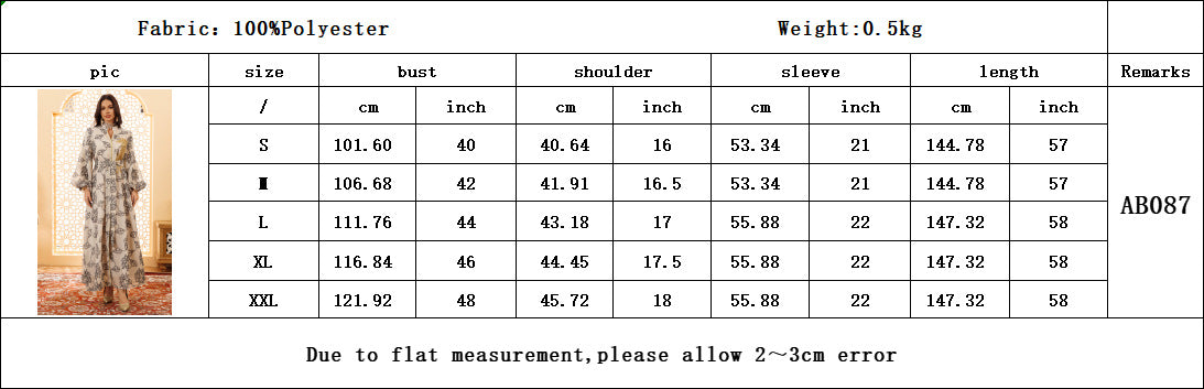 HS6651  Floral Print Long Dress, Elegant Stand-up Collar Evening Gown