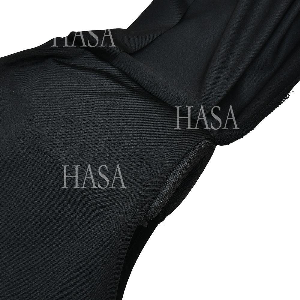 HASA HS6774 Luxury Long Sleeve Cape Style Bodycon Dress