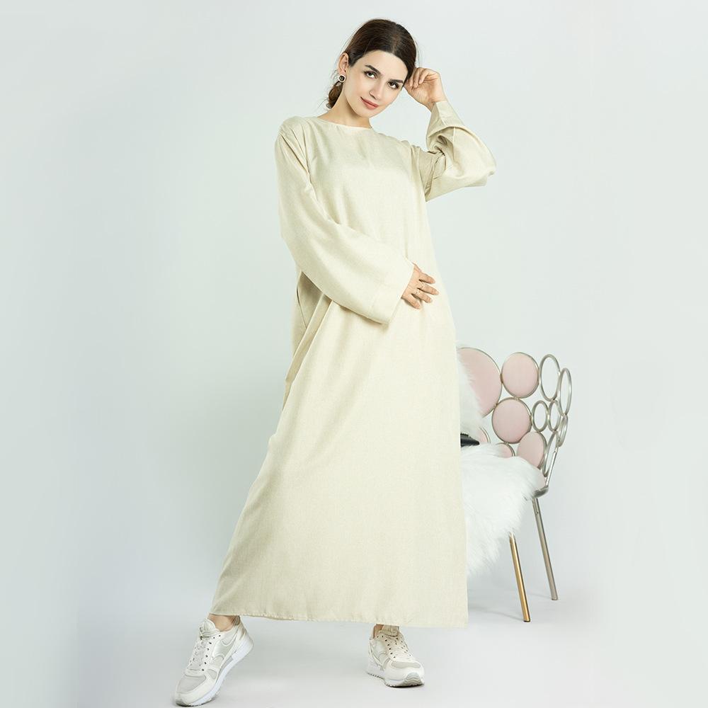 Robe de chambre décontractée de couleur unie HASASERIES HS0711