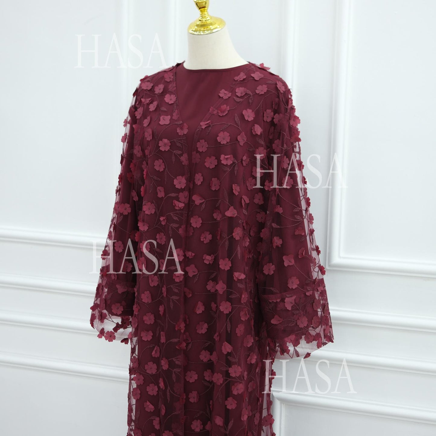 HASA HS6804 Premium Three Piece Abaya for Timeless Style