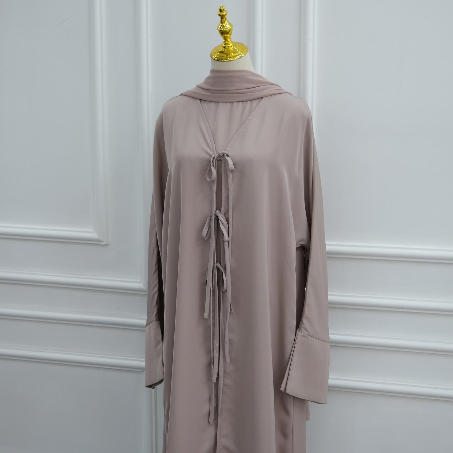 HASA HS6812 Loriya Large Size Long Sleeve Party Solid Color Three-piece Set