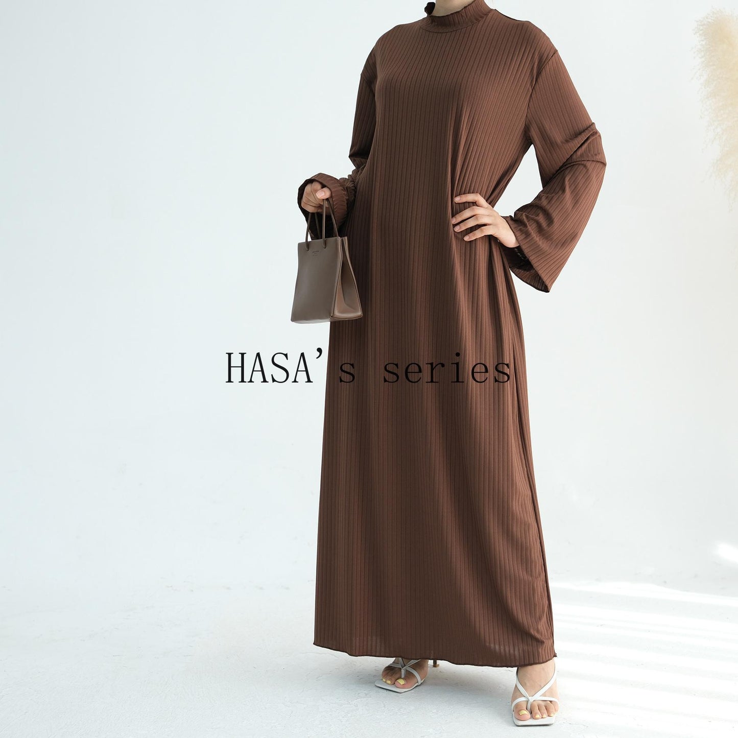 HS5509 Beautiful Stand Collar Dress Robe - Lightweight multi-color design, comfortable and stylish party  wear red dress thick  thigh 2  part bow  outfits