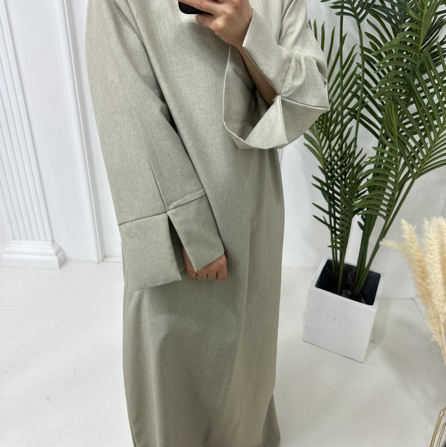 HASASERIES HS0999 Loose Large Elegant Dress Robe