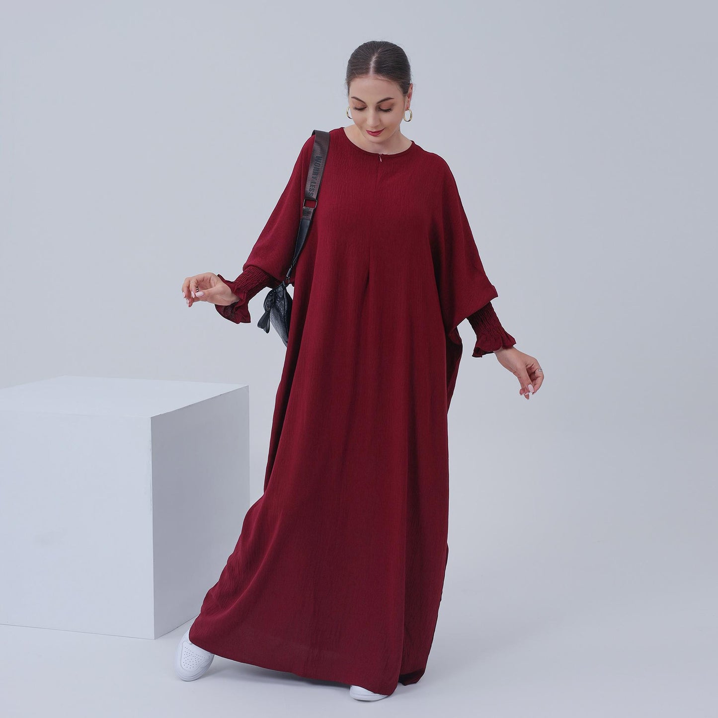 Robe chauve-souris unie HASASERIES HS1003