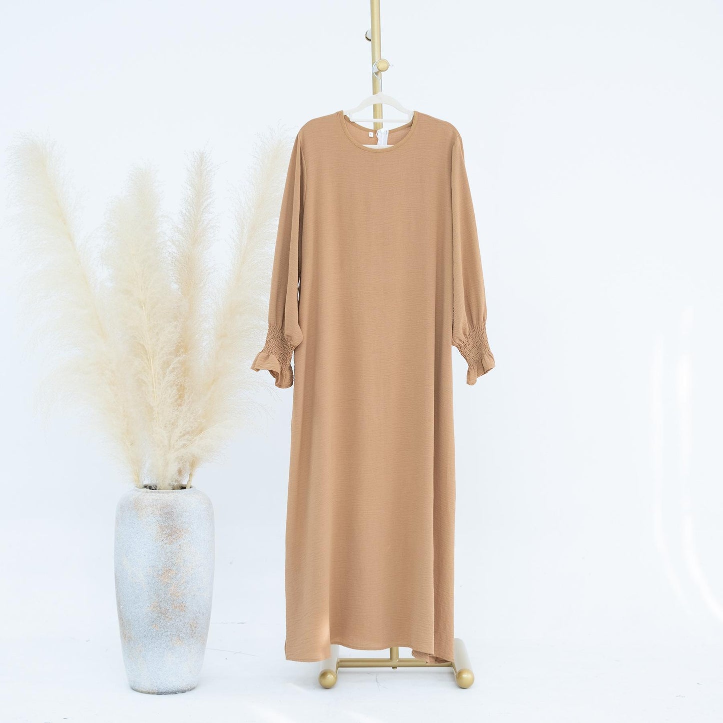 HASASERIES HS0704 Solid Large Women's Dress