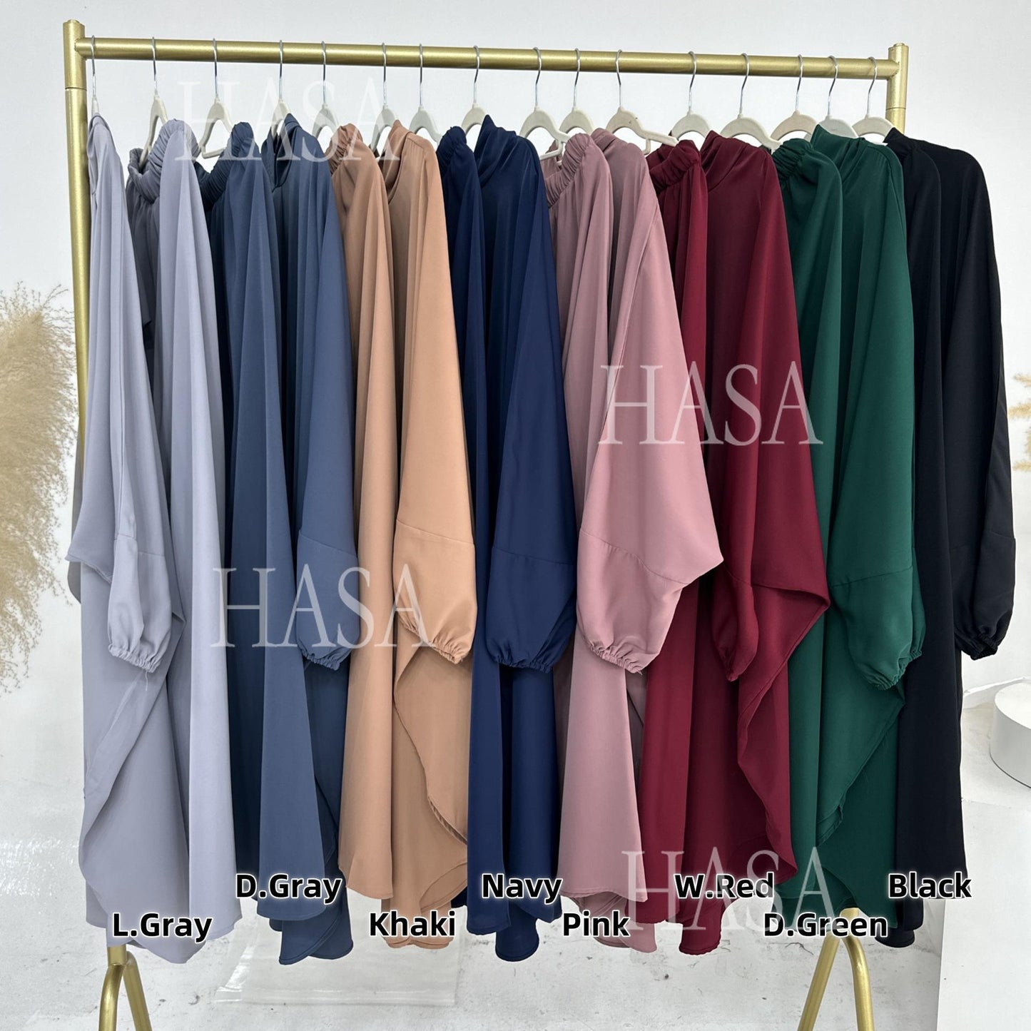 HS6583 Women's Loose Long Robe Suit