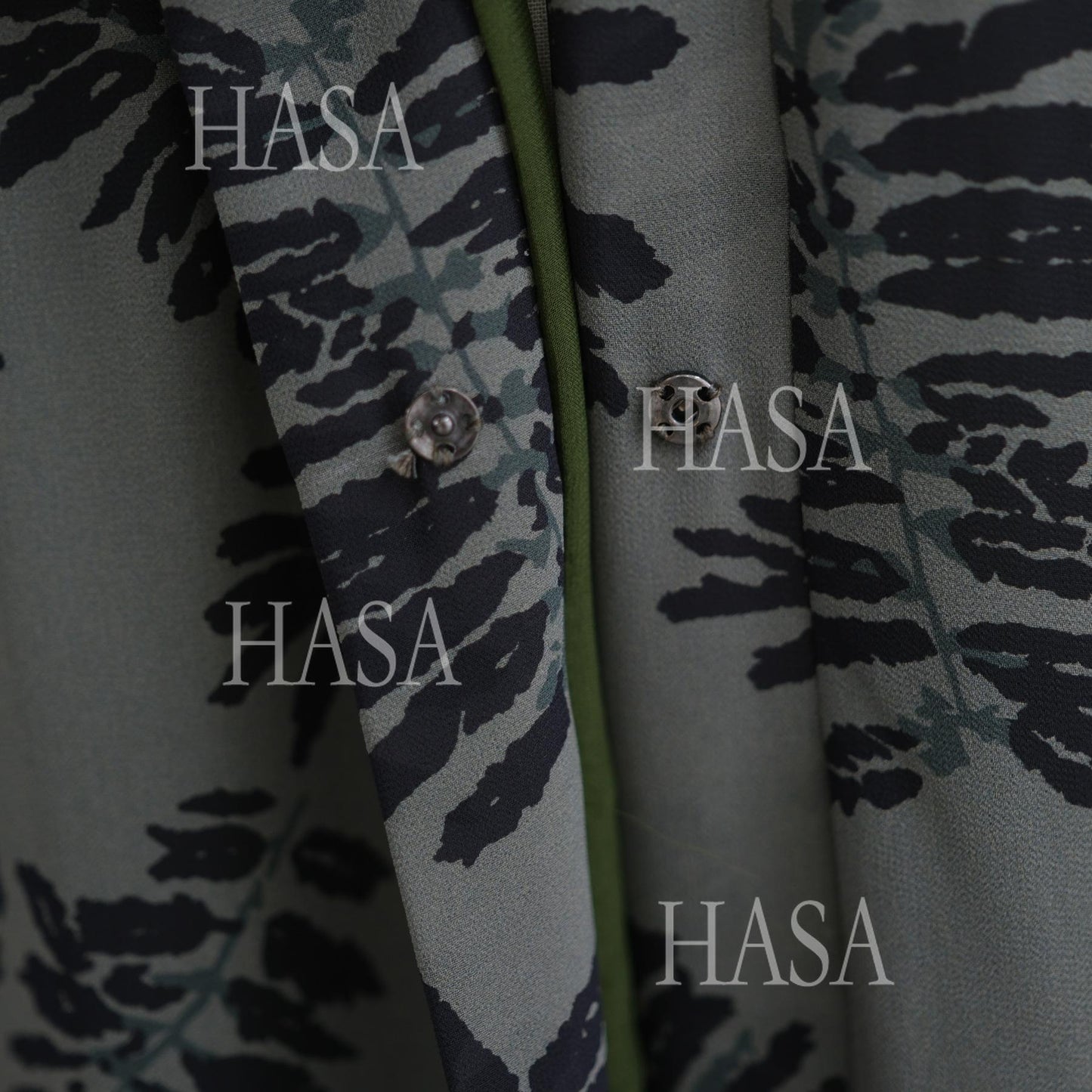 HS6515 Summer Printed Chiffon Jacket and Headscarf Two-Piece Set