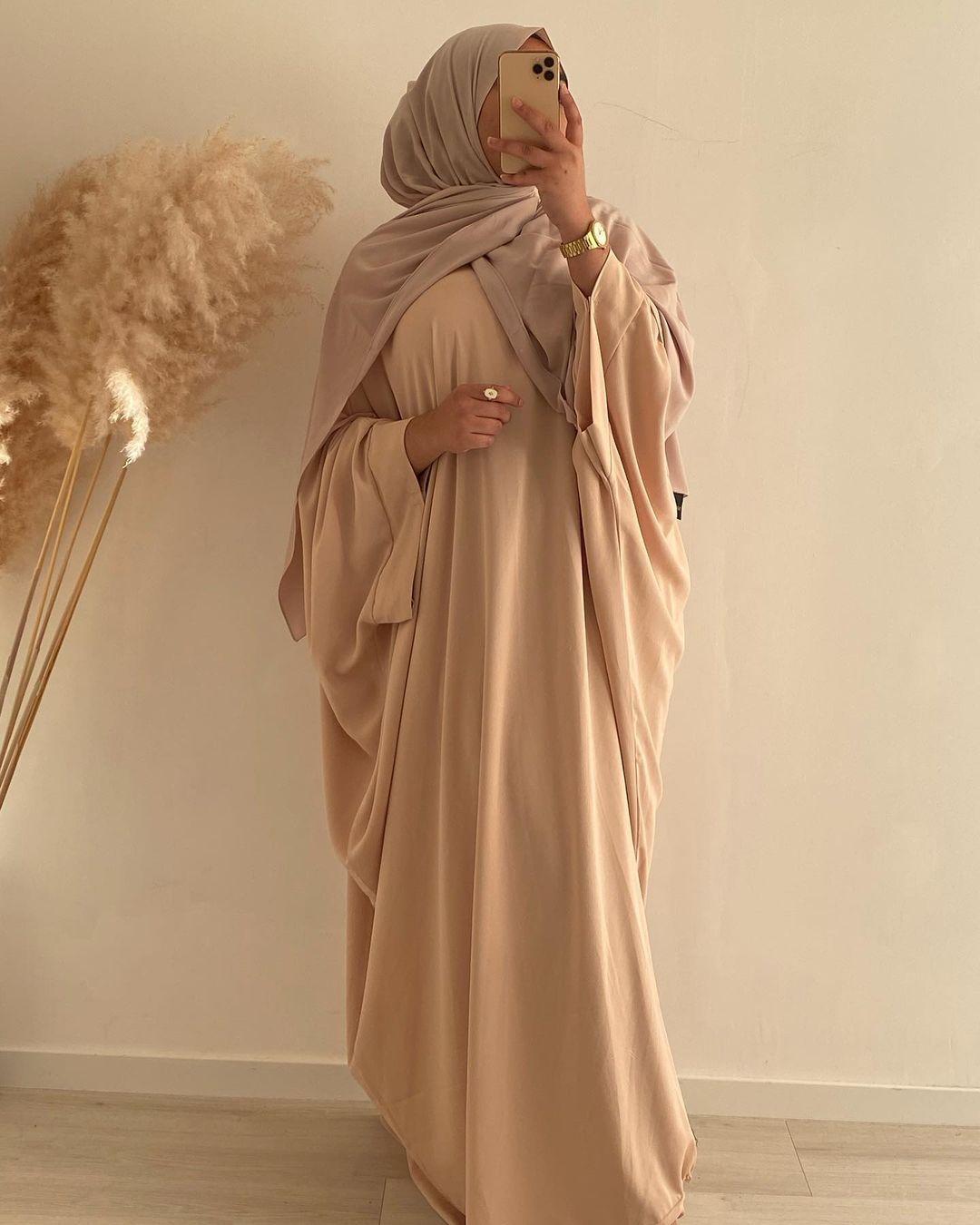 HASASERIES HS0726 Ensemble 2 pièces ROBE Hijab + Abaya