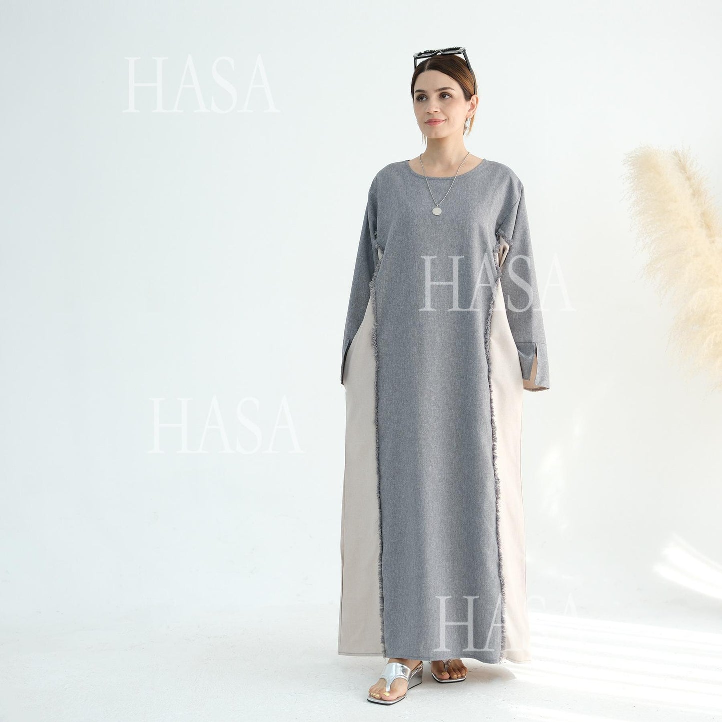 HS5606 Stylish Patchwork Robe - Cardigan and Dress (belt Pockets Only on Dress) party  wear red dress graduation  dress thick  thigh 2  part bow  outfits