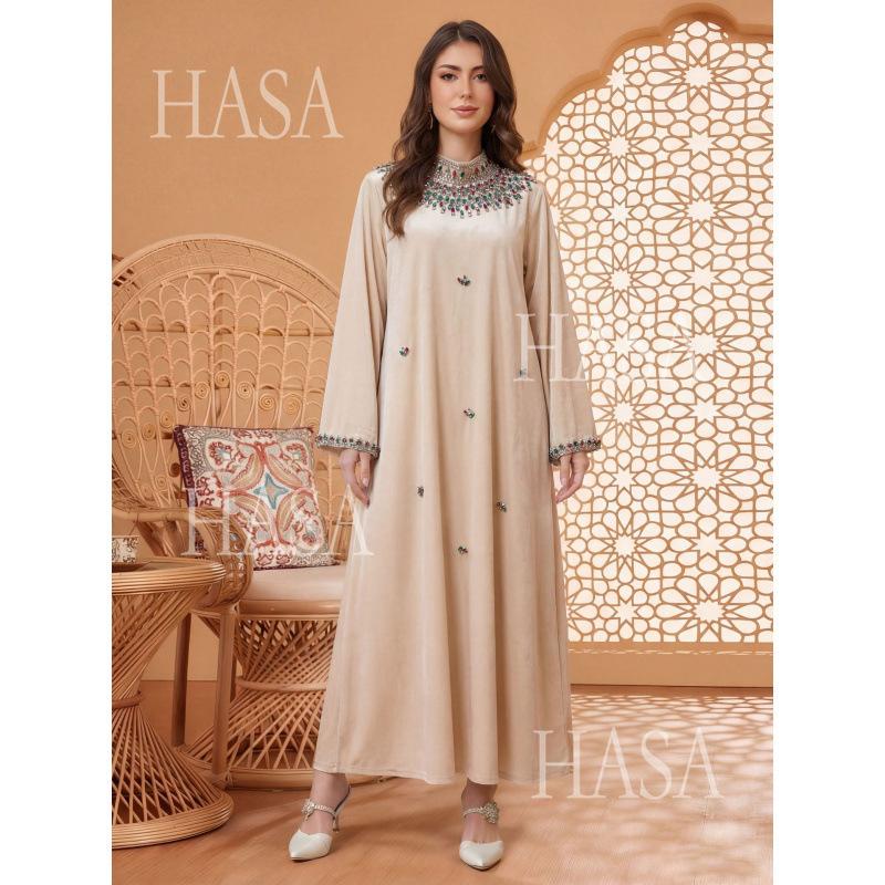 HASA HS6759 Premium Flowing Kaftan Style Dress