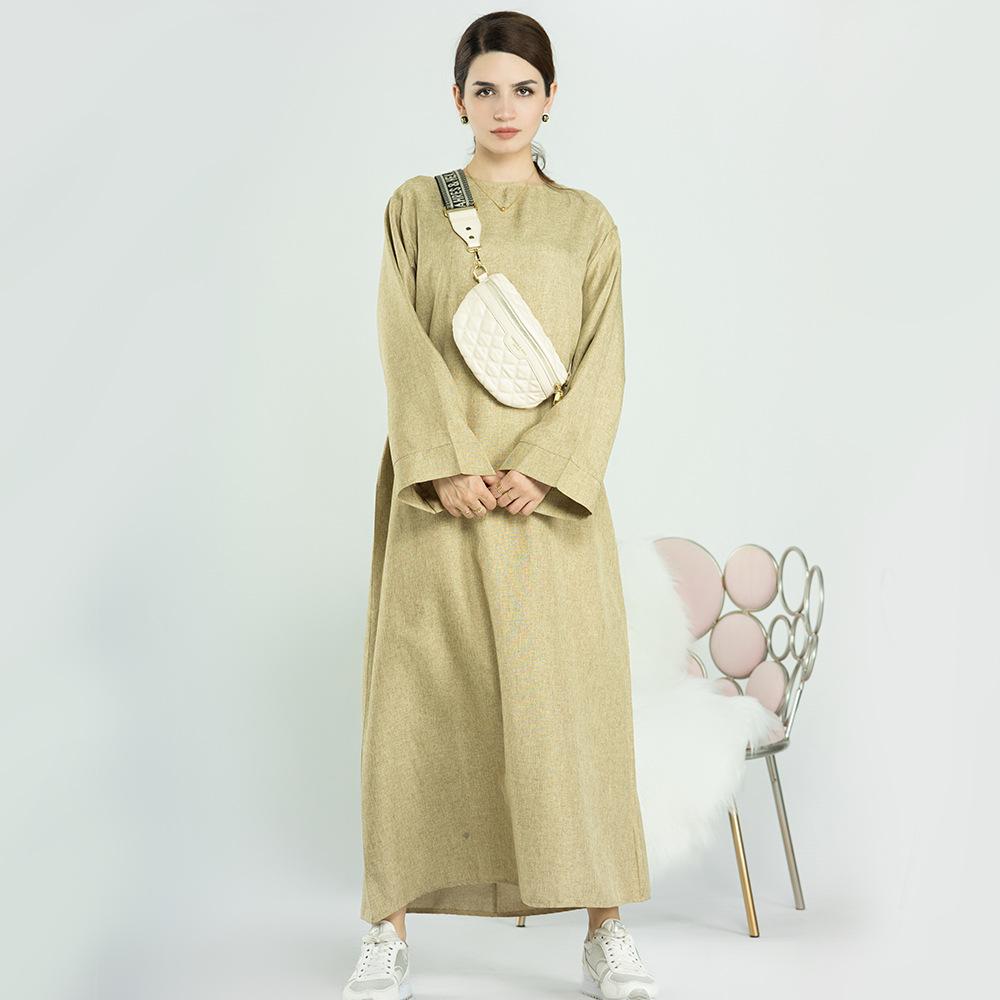 Robe de chambre décontractée de couleur unie HASASERIES HS0711
