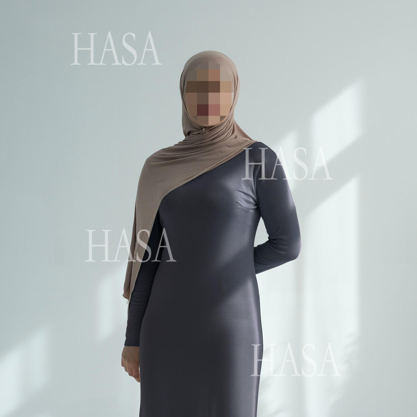 HS6565 Basic Solid Color Modal Cotton Long Dress