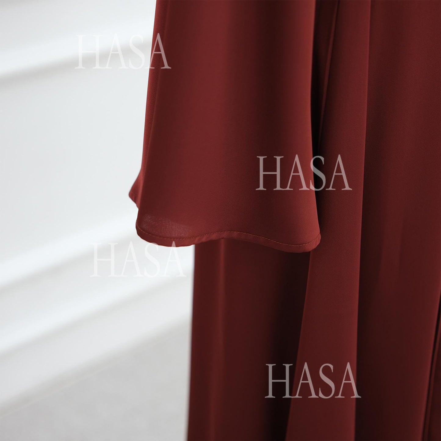 HS6478 Simple Long Dress with Wide Sleeves, One-piece and Smooth Style